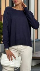 Кофта жіноча синя Т2449 ( р.-50)