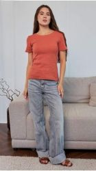 Футболка жіноча теракот 4143( р.-М)