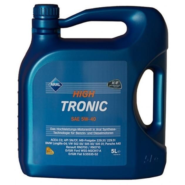 Олива моторна Aral High Tronic 5W40 5L