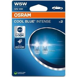 Автолампа Osram 5W 12V W2.1X9.5D (к/т 2 шт)