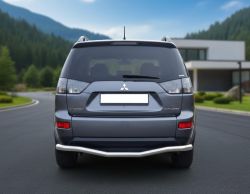 Задній захист для Mitsubishi Outlander 2006-2012 рр. (нерж)