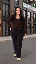 Штани жіночі графіт р.56