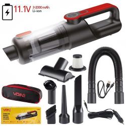 Пилосос автомобільний "VOIN" V-82CL 120W/АКБ-3x2000mAh/вологе та сухе чищення/сумка