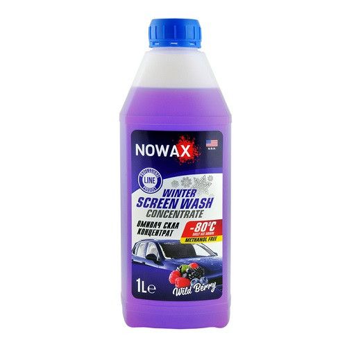 Омивач скла Nowax концетрат зимовий -80 °С Лісова Ягода 1л