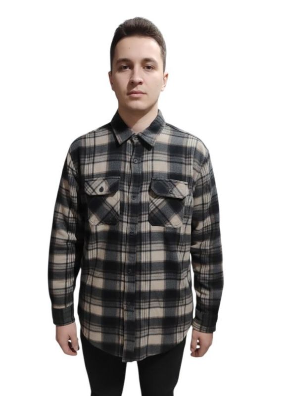 Сорочка чоловіча флісова кавова (XL)