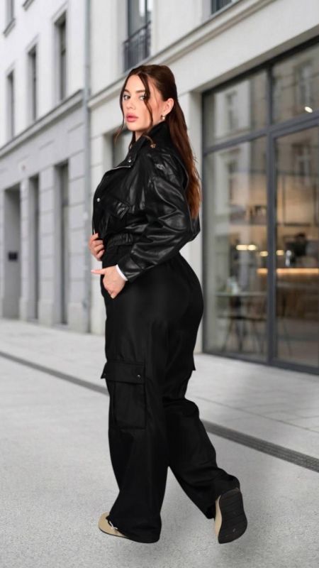 Штани жіночі чорні (L)