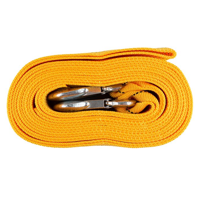 Трос буксирувальний 8т стрічка 75мм х 6,0м помаранчевий/2 гаки