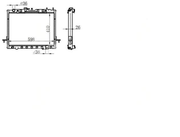 Радіатор охолодження БОГДАН-2351, 2251